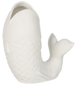 Thumbnail 1: Home Essentials 7x9 Decorative Stoneware Fish Vase 