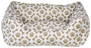 Thumbnail 2: Beatrice 21x18 Paws & Bones Cuddler Dog Bed 