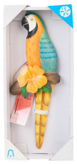 Thumbnail 1: T.I. Design 14 In Blue Parrot Wall Accent 