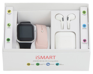 Thumbnail 2: Ismart Smartwatch and Earbud Gift Set 