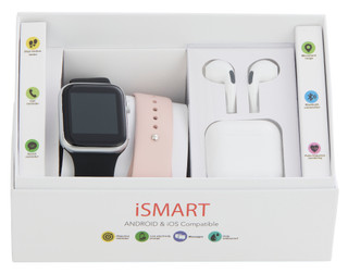 Thumbnail 2: Ismart Smartwatch and Earbud Gift Set 