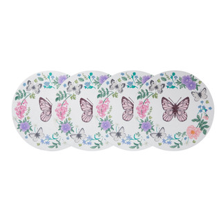 Thumbnail 1: Avanti 4 Pc. Meadow Woven Braided Round Placemats Set  