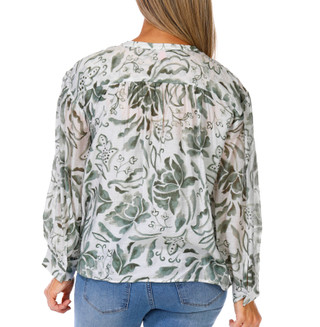 Thumbnail 3: Vince Camuto Women's Oversized Print Peasant Top 