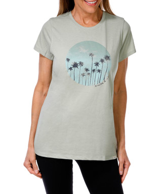 Thumbnail 1: Mountain And Isles Women's Palm Tree Graphic Top 