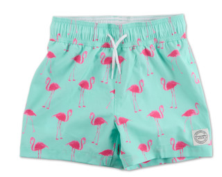 Thumbnail 1: Abercrombie & Fitch Boys Flamingo Print Swim Shorts 