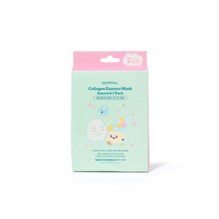 Thumbnail 1: Dermal 7 Pk Assorted Collagen Essence Facial Masks 