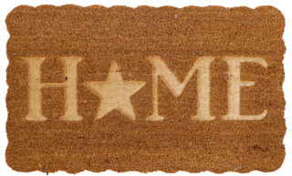Thumbnail 1: Envogue 18x30 Embossed Star Home Coir Doormat 
