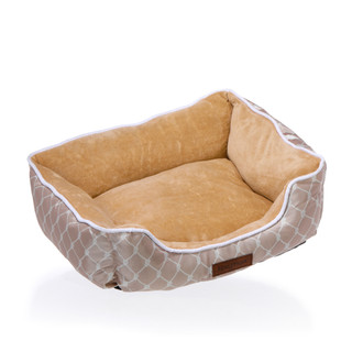 Thumbnail 3: Nautica 20x16 Lattice Print Plush Pet Bed 