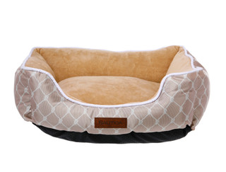 Thumbnail 1: Nautica 20x16 Lattice Print Plush Pet Bed 