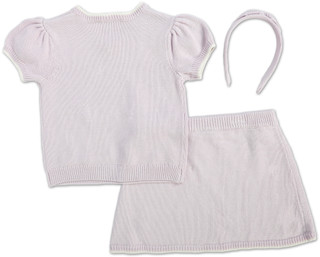 Thumbnail 2: Little Lass Little Girls 3 Pc Sweater & Skirt Set 