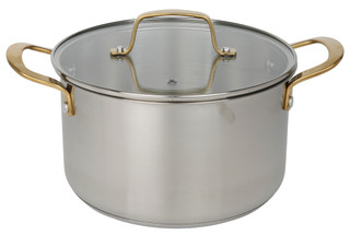 Thumbnail 2: MARTHA STEWART EVERYDAY 5 Qt Stainless Steel Dutch Oven 