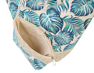 Thumbnail 4: Caribbean Joe Monstera Leaf Beach Tote Bag 