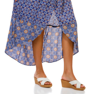 Thumbnail 2: Angie Juniors Floral Tiered Maxi Skirt 