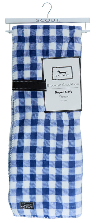 Thumbnail 1: SCOUT 50x70 Brooklyn Gingham Throw Blanket 