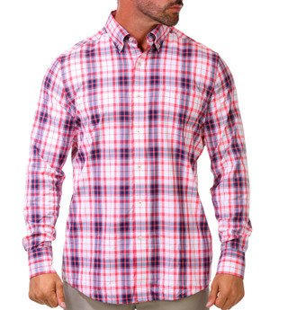 Thumbnail 1: Southern Tide Men's Long Sleeve Plaid Button Down Shirt 
