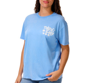 Thumbnail 2: Vintage threadz Juniors Puff Graphic Boyfriend Tee 