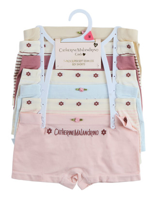 Thumbnail 1: Catherine Malandrino Girls 7 Pk Seamless Boy Shorts Set 