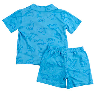 Thumbnail 2: Rugged Bear Toddler Boys 2 Pc Dino Pajama Shorts Set 