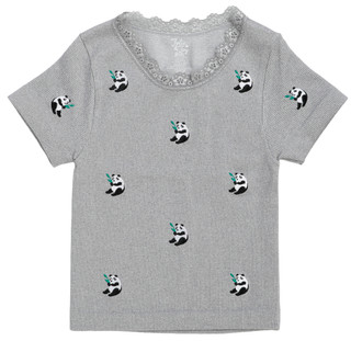Thumbnail 1: Jolie & Joy Girls Seamless Embroidered Tee 