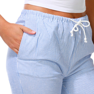 Thumbnail 3: love tree Juniors Striped Linen Pants 