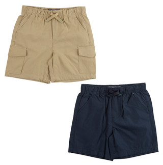 Thumbnail 1: 10 Threads Little Boy's 2 Pk Tech Cargo Short Set 