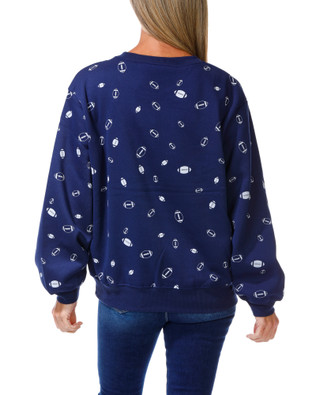 Thumbnail 2: Chaser Women's Football Print Sweatshirt  