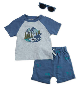 Thumbnail 1: Wrangler Baby Boys 3 Pc Shorts Set 
