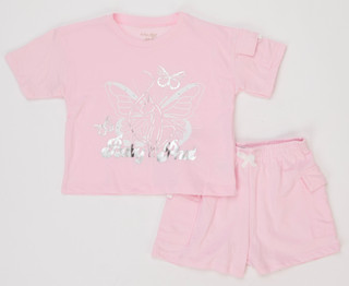 Thumbnail 1: Baby Phat Girls 2 Pc Shorts Set  