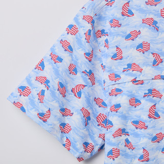 Thumbnail 4: Silver Bait Men's Americana Short Sleeve Polo 