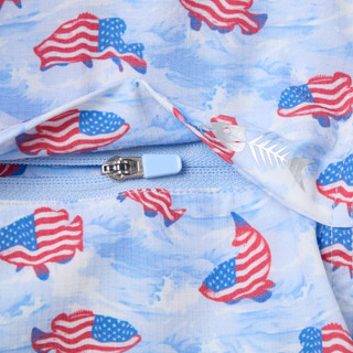 Thumbnail 5: Silver Bait Men's Americana Short Sleeve Polo 