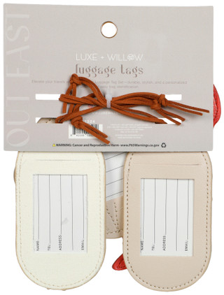 Thumbnail 2: LUXE + WILLOW 4 Pk Luggage Tags 