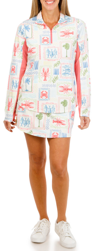 Thumbnail 2: SIMPLY SOUTHERN UPF Quarter-Zip Long Sleeve Pullover 