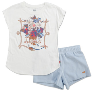 Thumbnail 1: Levi's Girls 2 Pc Shorts Set  