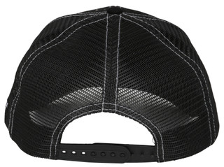 Thumbnail 2: SECONDARY Top Stitch Skull Trucker Hat 