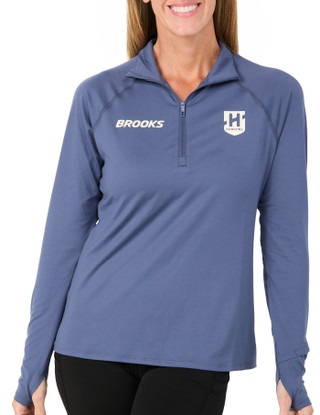 Thumbnail 1: BROOKS Women's Long Sleeve Half-Zip Athleisure Top 