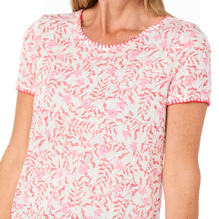 Thumbnail 3: Bobeau Women's Short Sleeve Printed Top 