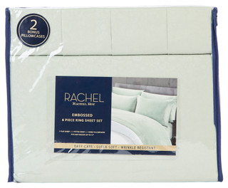 Thumbnail 1: RACHEL ROY King 6 Pc Embossed Sheet Set 