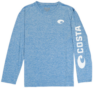 Thumbnail 1: COSTA Men's Long Sleeve Crew Neck Fishing Top 