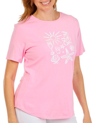 Thumbnail 3: REEL LEGENDS Women's Bamboo Beach Cocktails Tee 