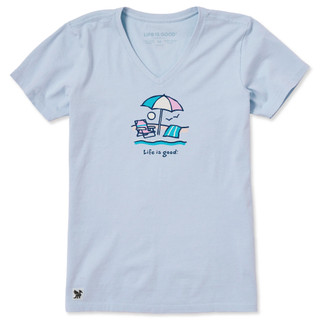 Thumbnail 1: Life is Good Women's Short Sleeve V-Neck Graphic Tee 