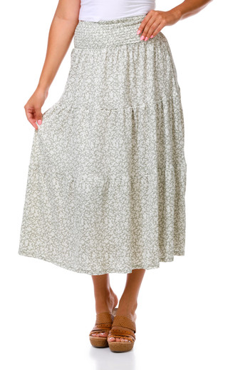 Thumbnail 1: Derek Heart Juniors' Tiered Maxi Skirt 