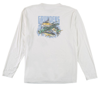 Thumbnail 2: GRUNDENS Men's Long Sleeve We Are Salt Tech Tee 