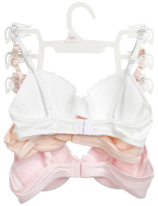 Thumbnail 2: Rene Rofe Girls' 3-Pack Molded Bras 