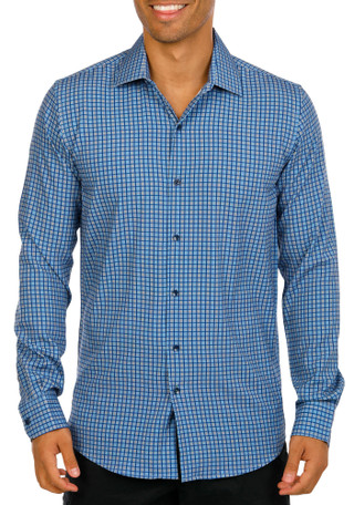 Thumbnail 1: Eddie Bauer Men's Long Sleeve Plaid Woven Button Up Collared Shirt 