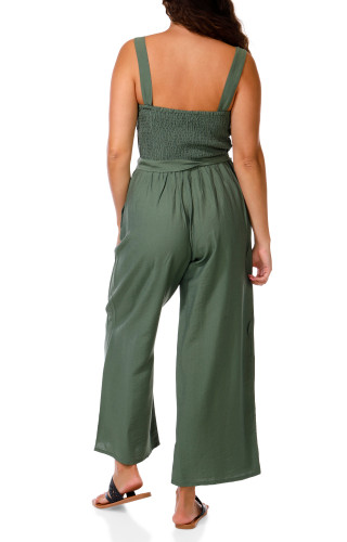 Thumbnail 3: JUNE & HUDSON Juniors Floral Border Print Jumpsuit 