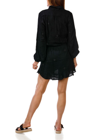 Thumbnail 3: SURF GYPSY Women's Long Sleeve Beaded Star Mini Dress  