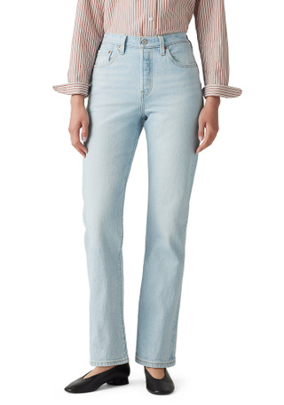 Thumbnail 1: Levi's Junior's Light Wash 501 Straight Leg Jeans 