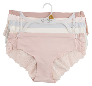 Thumbnail 1: Jessica Simpson Women's 5 Pk Lace Hipster Bikini Panties 