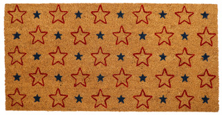 Thumbnail 1: Home Essentials Americana Stars Door Mat - 20" x 40" 