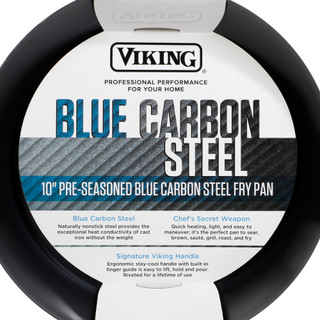 Thumbnail 3: Viking Blue Carbon Steel Fry Pan - 10" 